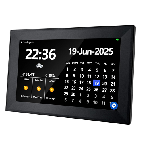 DageCres 10,1" WiFi Touchscreen Digitaler Kalender