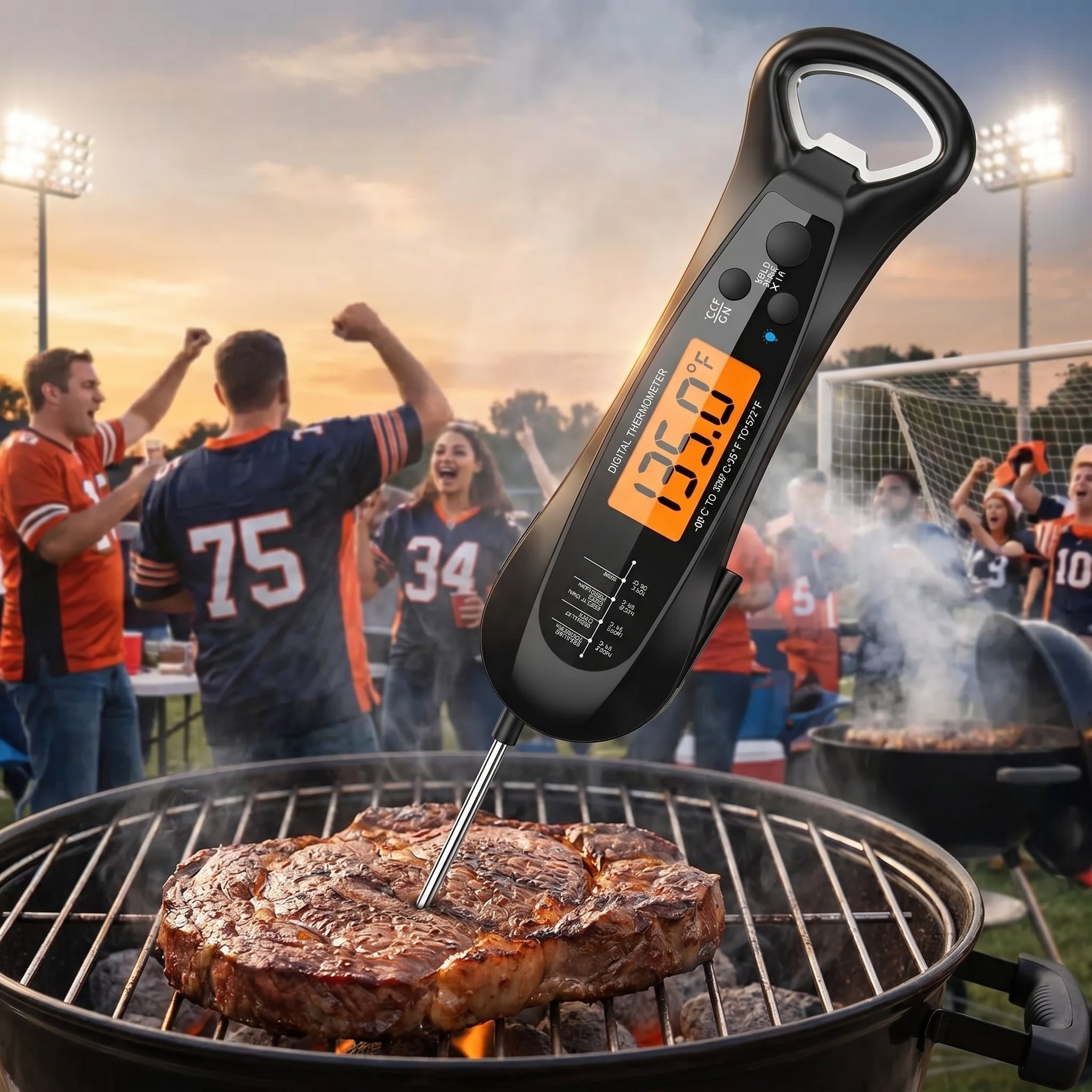 FodiVist Digitales Fleischthermometer & Grillthermometer