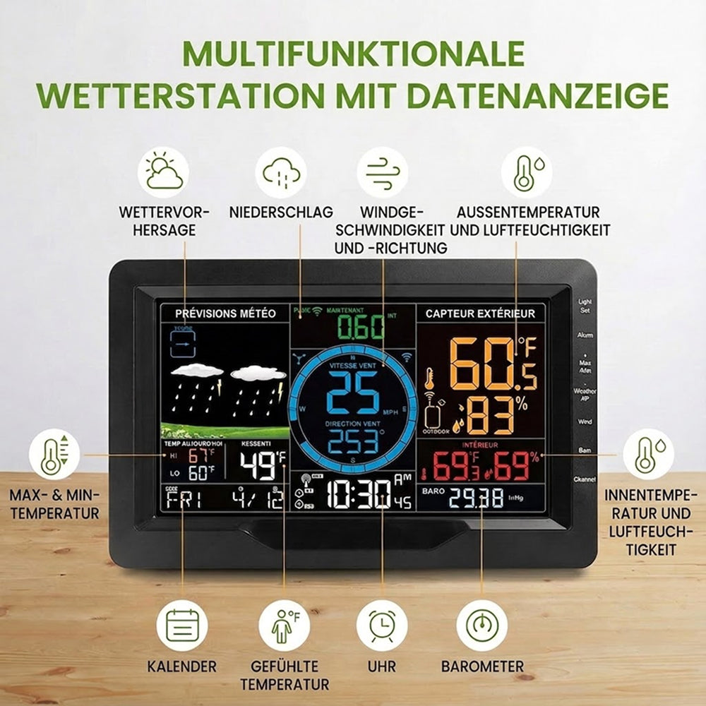 AußenWeter Professionelles 8-in-1 WLAN Außenthermometer