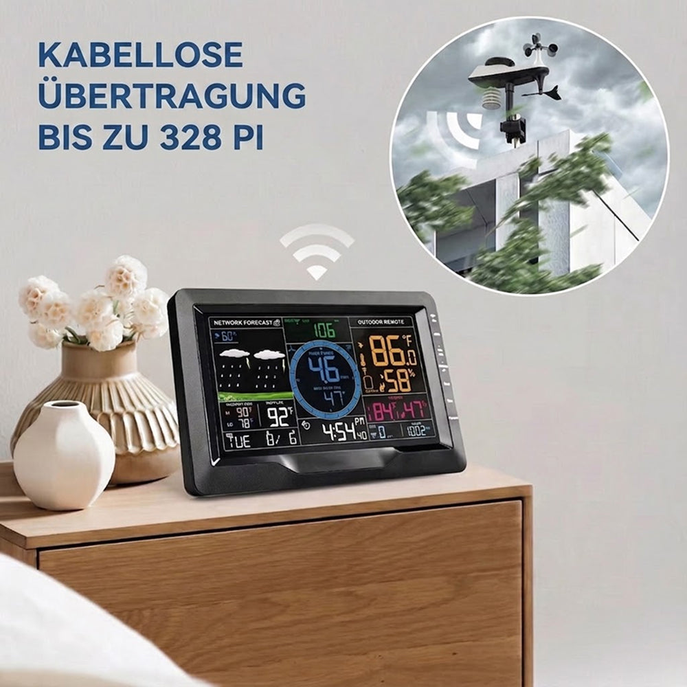 AußenWeter Professionelles 8-in-1 WLAN Außenthermometer