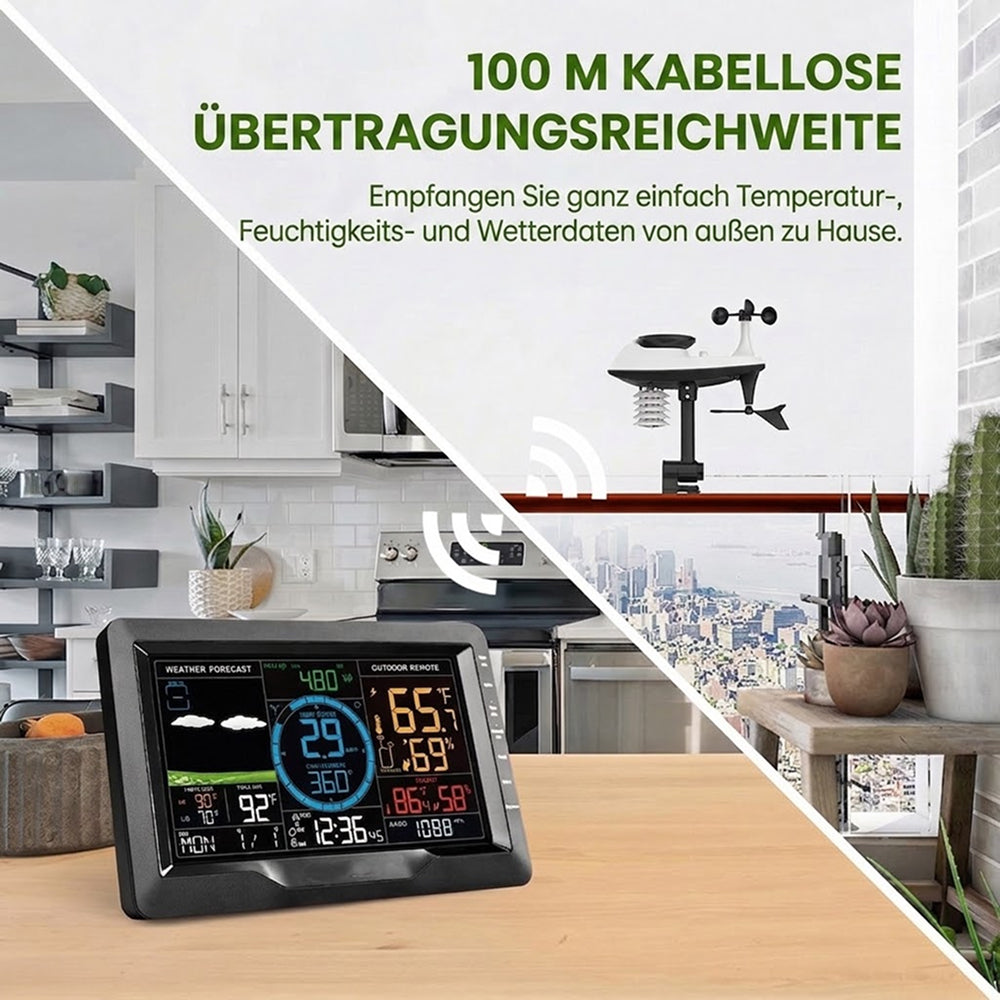 AußenWeter Professionelles 8-in-1 WLAN Außenthermometer