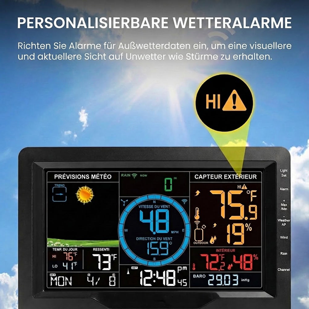 AußenWeter Professionelles 8-in-1 WLAN Außenthermometer