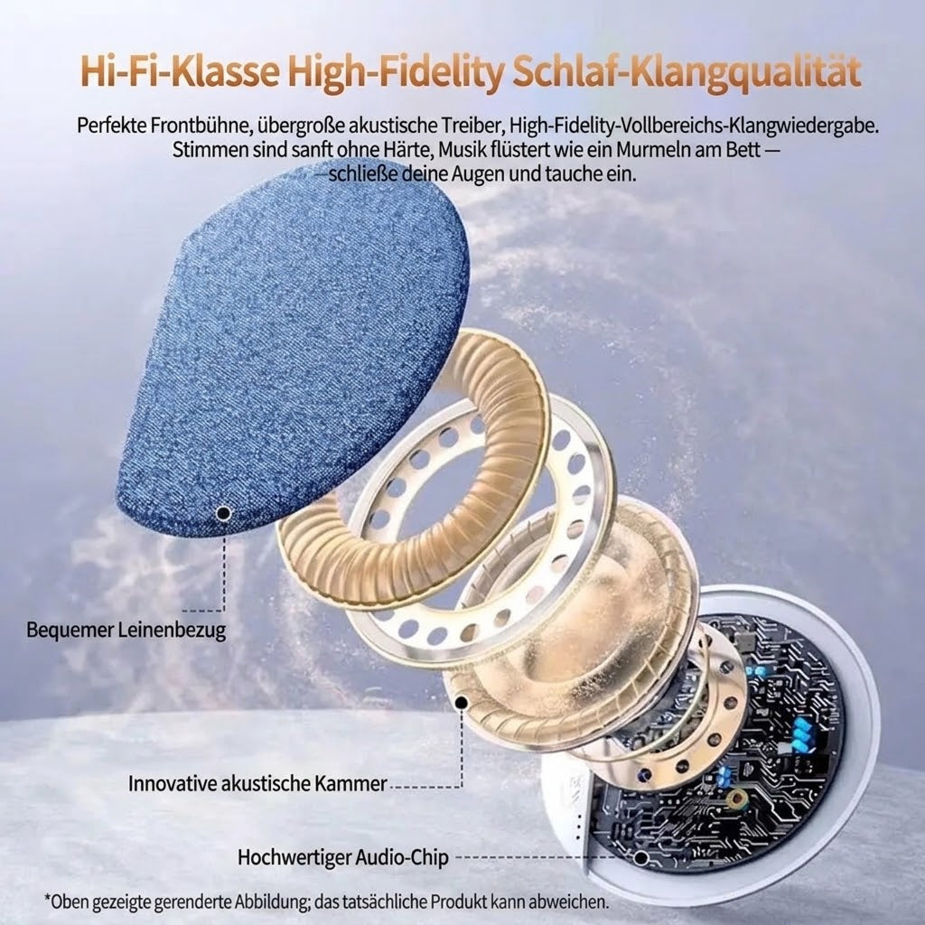 Aufrechtlück Kissen-Lautsprecher – Ruhiger Hi-Fi Sound zum Einschlafen