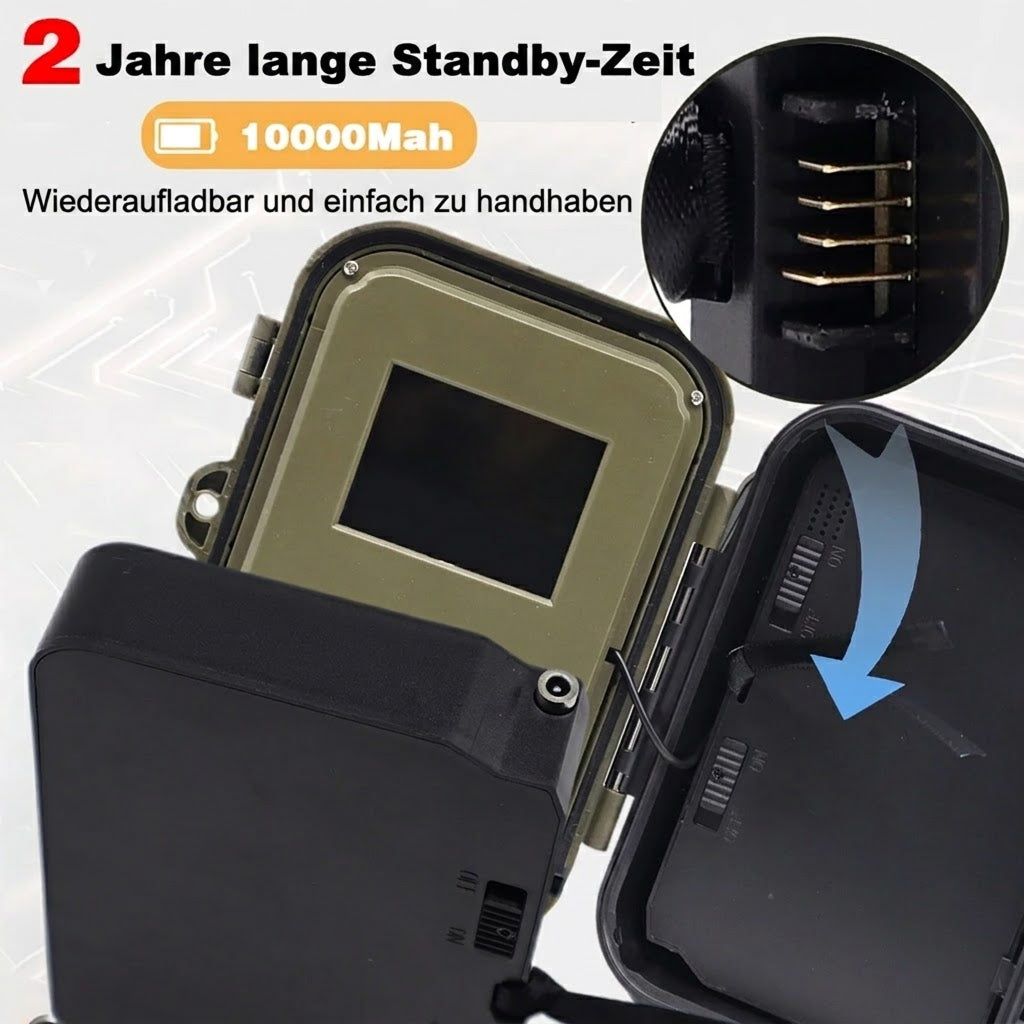 Augepäher 4G LTE Nachtsicht-Wildkamera mit 30MP & 4K
