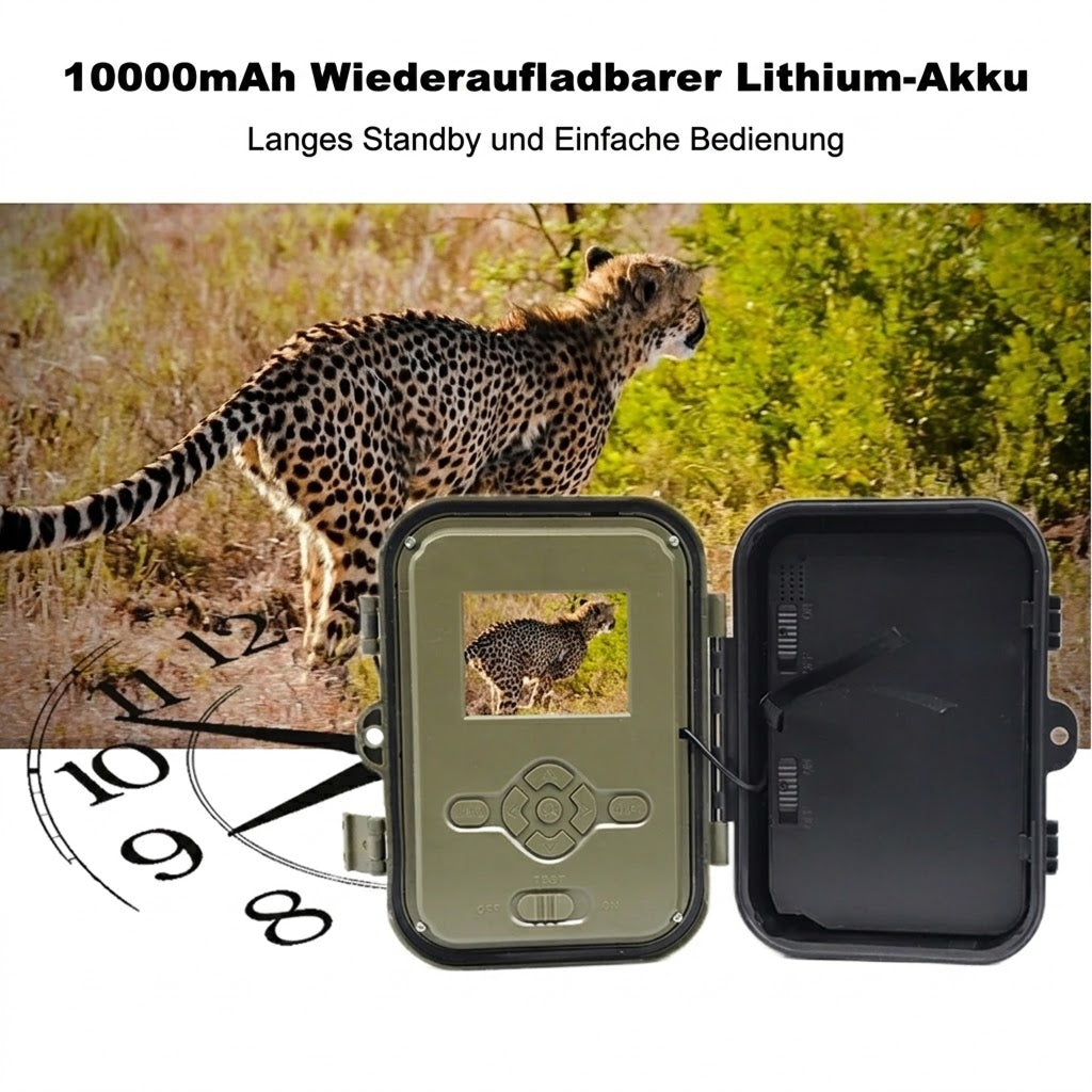 Augepäher 4G LTE Nachtsicht-Wildkamera mit 30MP & 4K