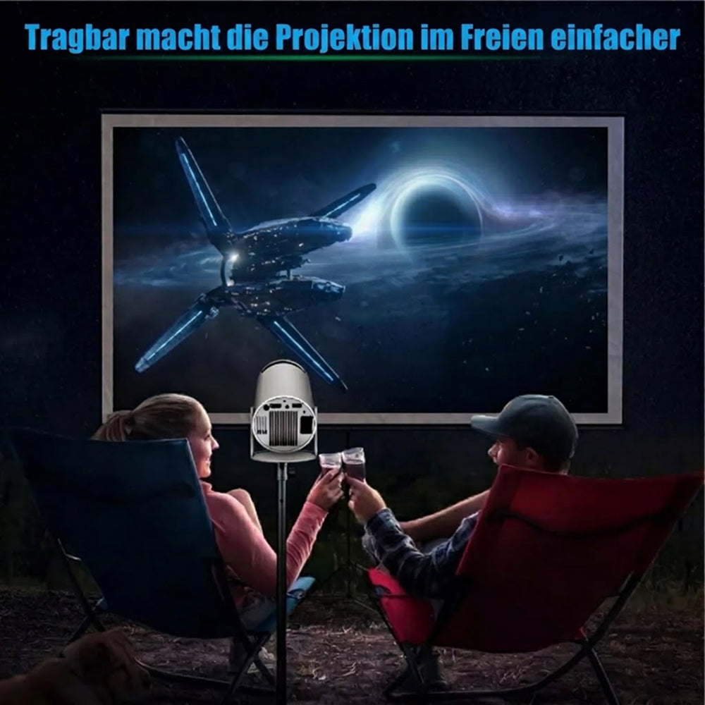 AcStroit Tragbarer Beamer | Mobiler Heimkino Projektor