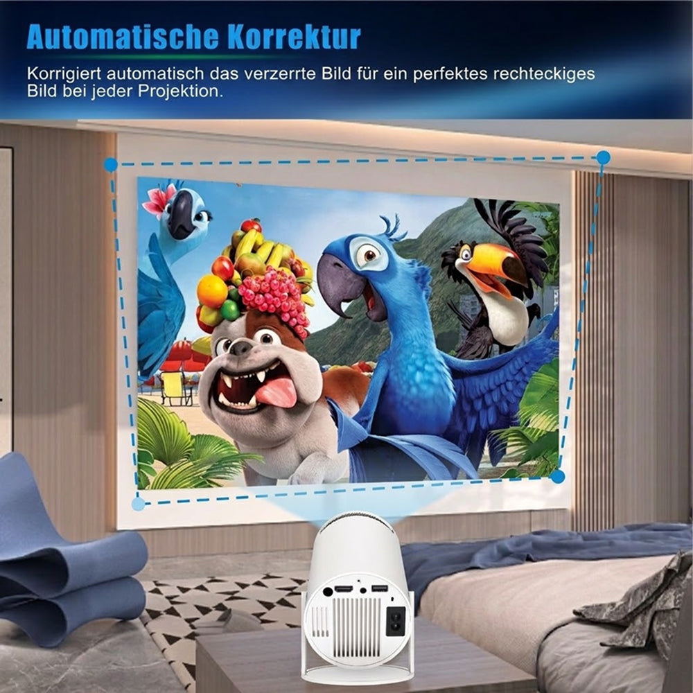 AcStroit Tragbarer Beamer | Mobiler Heimkino Projektor