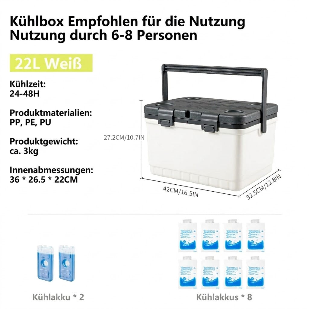 BoxenKovi Premium Kühlbox mit 3-Schicht-Isolierung