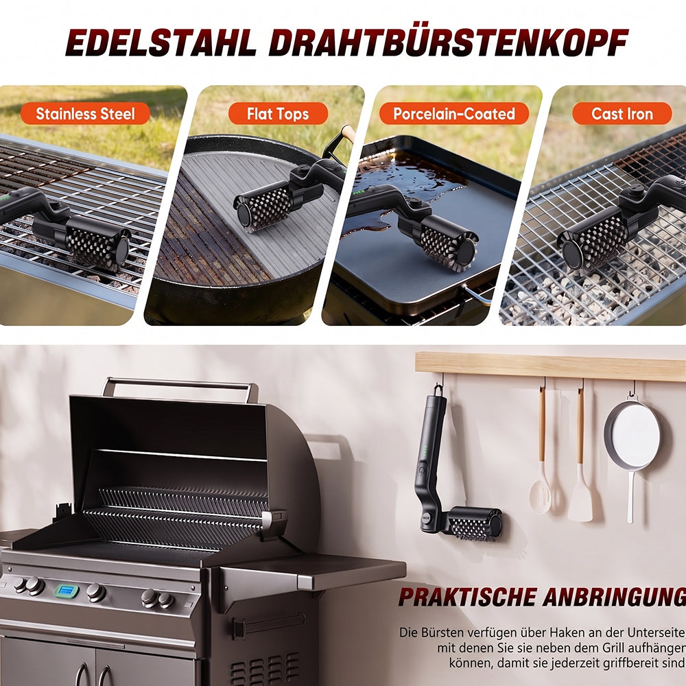 BruxMixi Elektrische Grillbürste – Leistungsstarke Grillreinigung