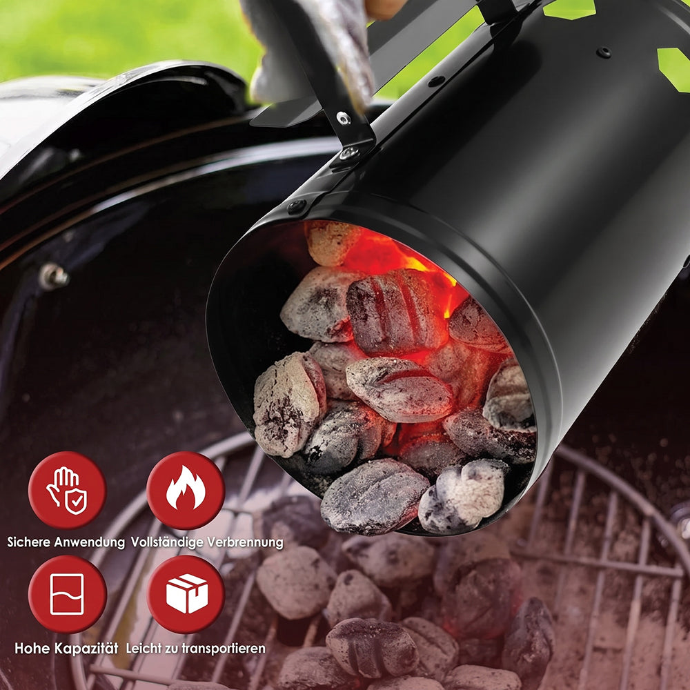 ChimiLaci Anzündkamin für Holzkohle & Briketts