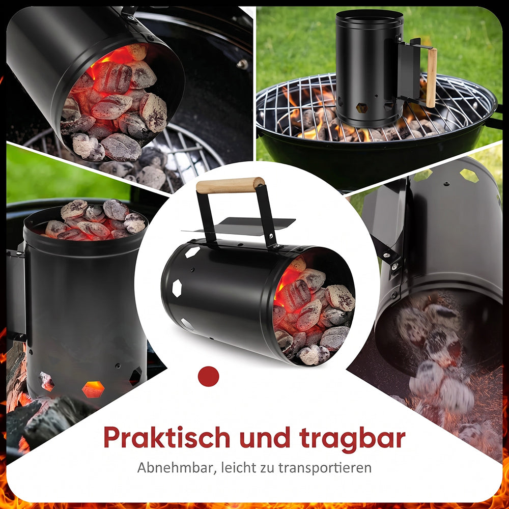 ChimiLaci Anzündkamin für Holzkohle & Briketts