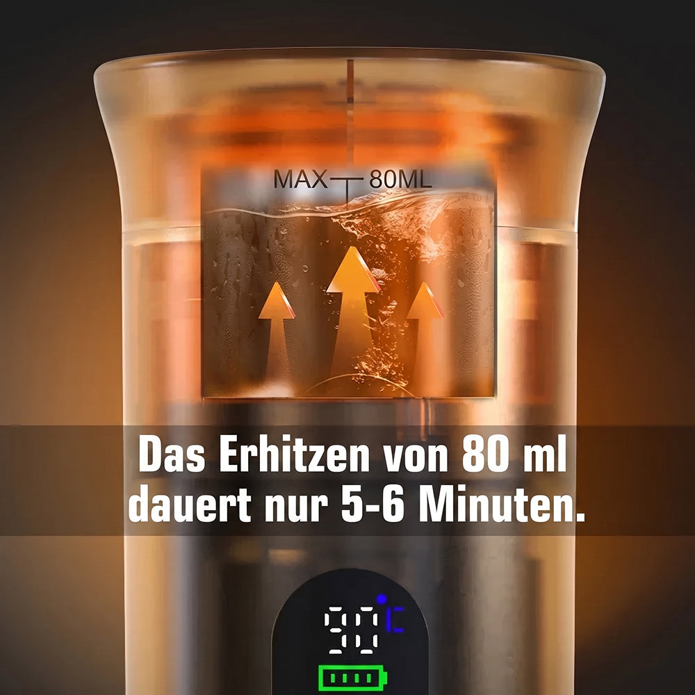 CofiMika Tragbare Espressomaschine mit 20 Bar & Heizfunktion