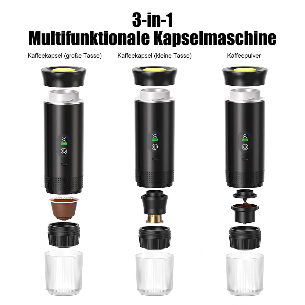 CofiMika Tragbare Espressomaschine mit 20 Bar & Heizfunktion