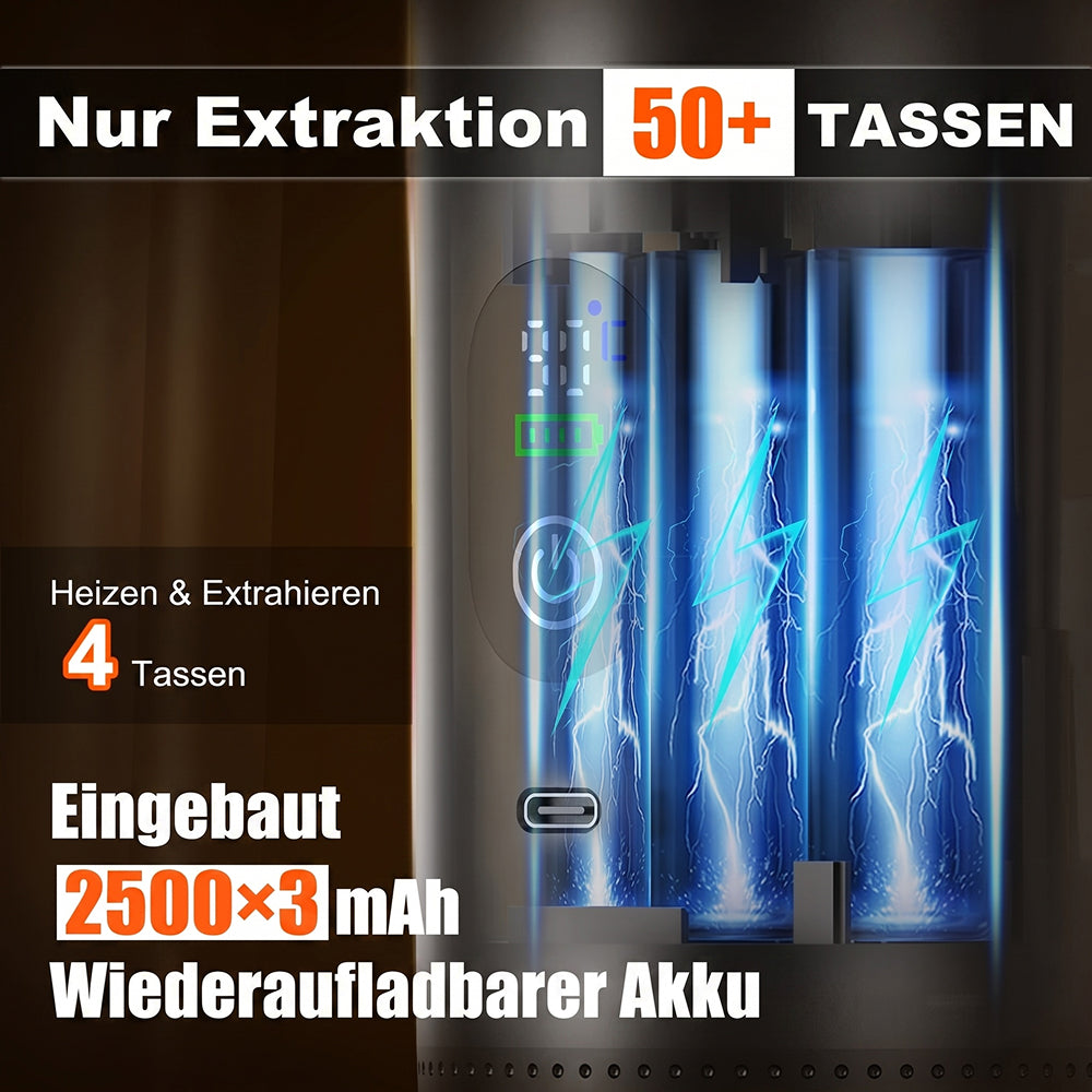 CofiMika Tragbare Espressomaschine mit 20 Bar & Heizfunktion