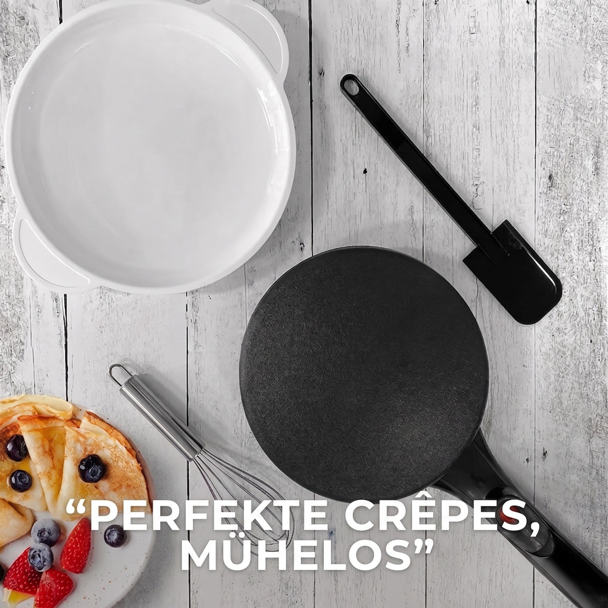 CrepiLik Elektrischer Crêpemaker 800W Antihaft