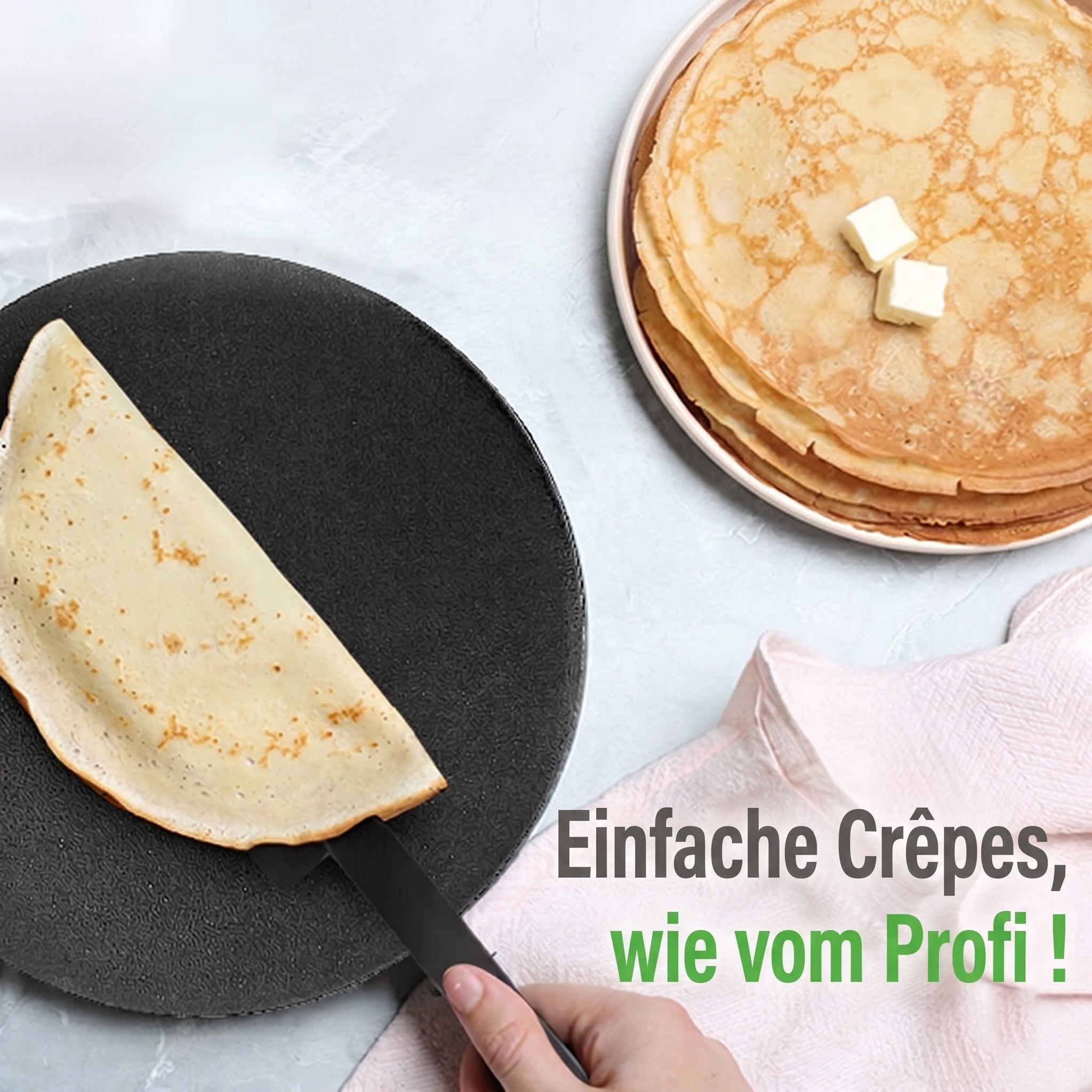 CrepiLik Elektrischer Crêpemaker 800W Antihaft