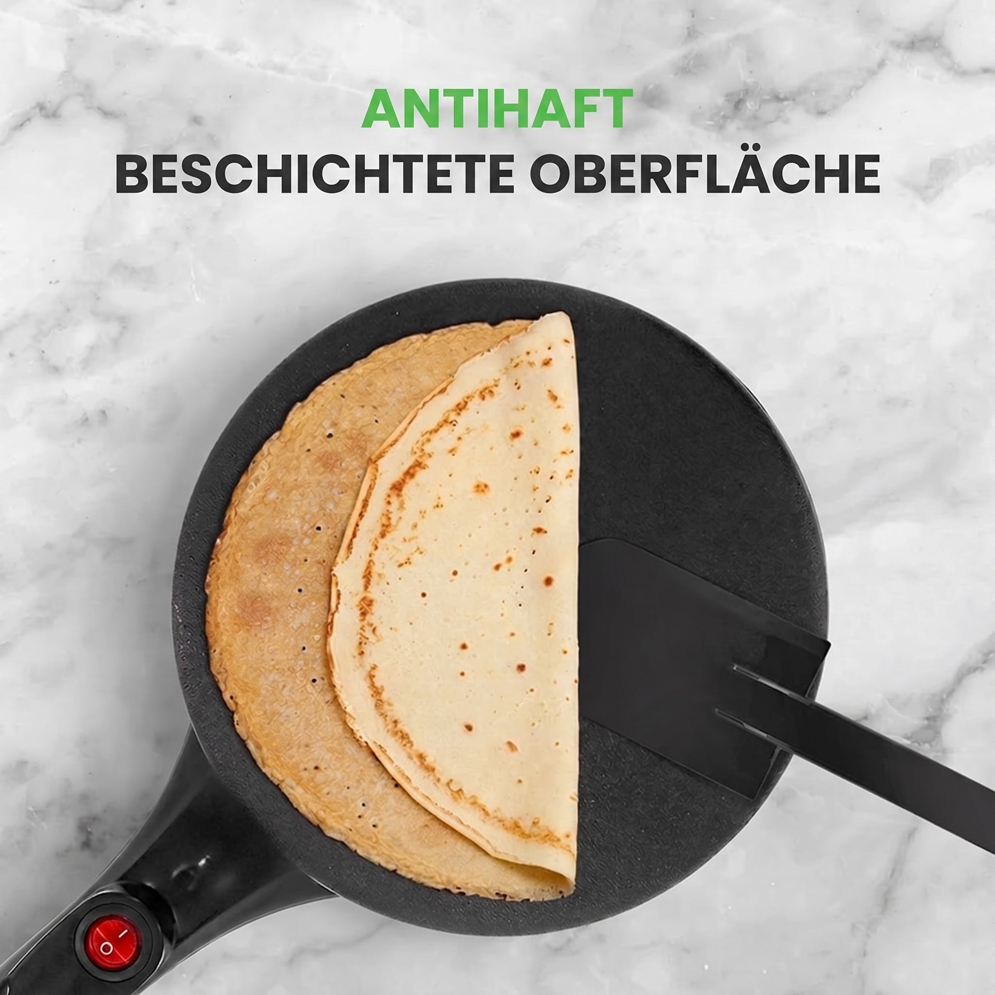 CrepiLik Elektrischer Crêpemaker 800W Antihaft