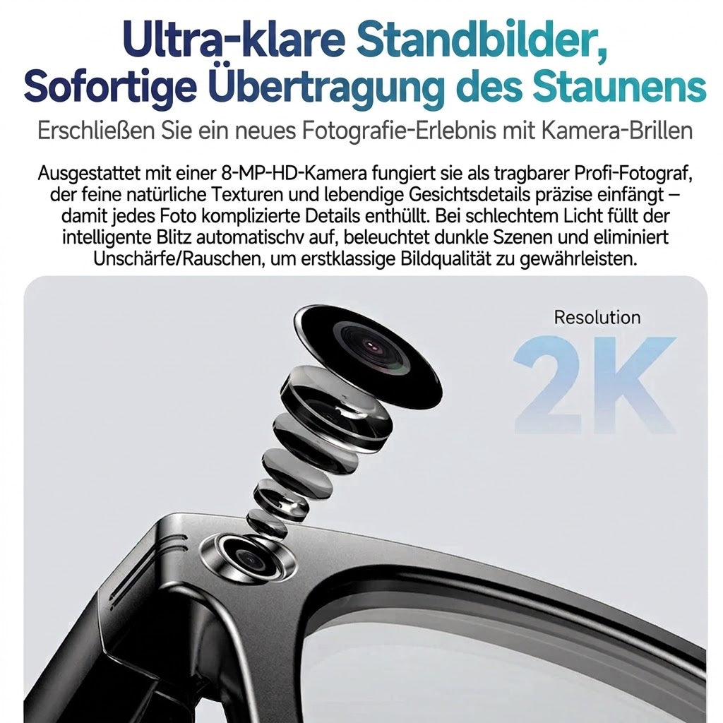 EdsaRolt KI-Smart-Brille mit ChatGPT & Kamera