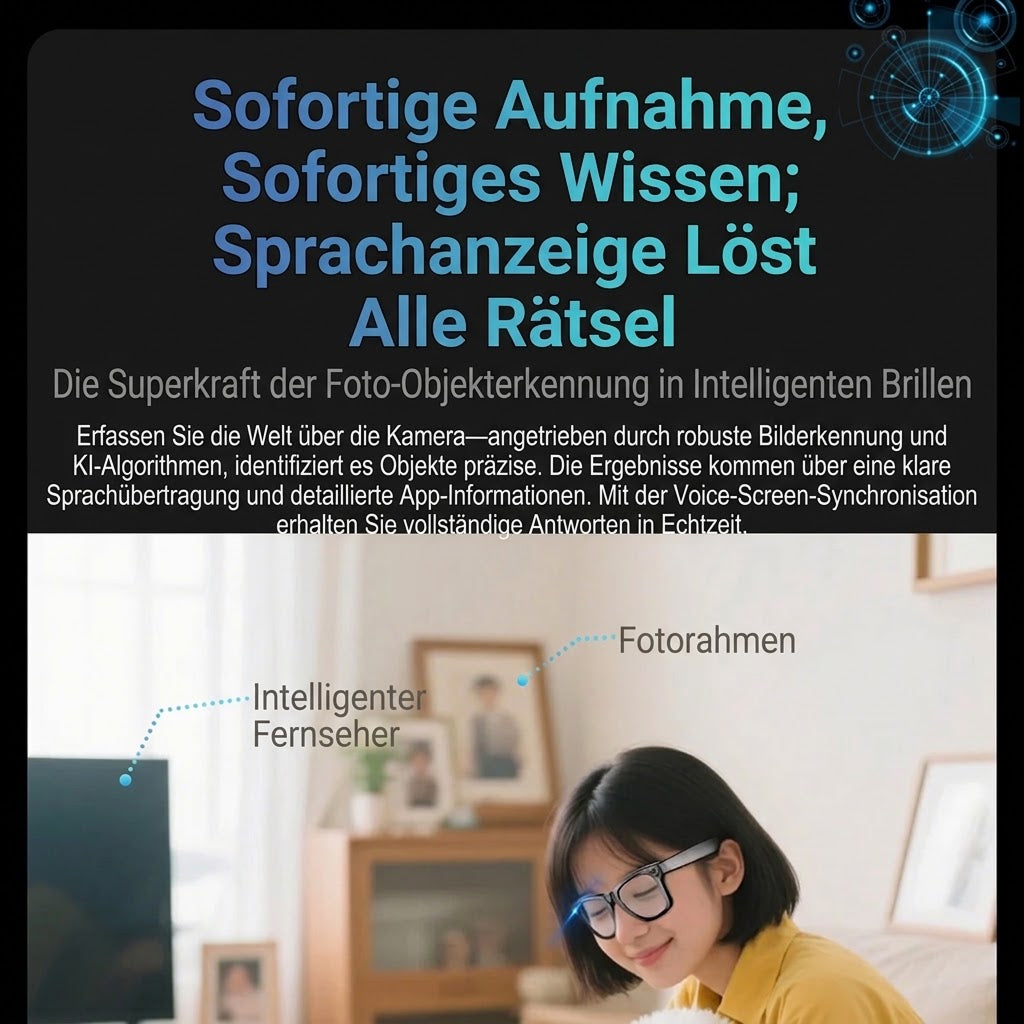 EdsaRolt KI-Smart-Brille mit ChatGPT & Kamera