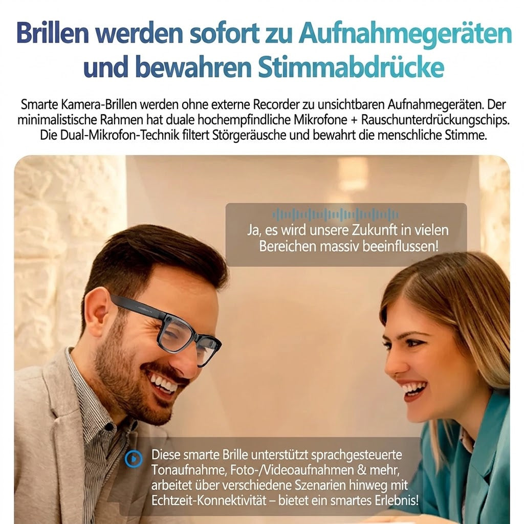 EdsaRolt KI-Smart-Brille mit ChatGPT & Kamera