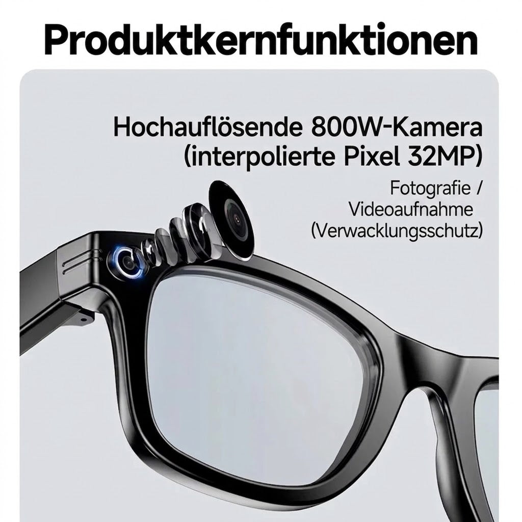 EdsaRolt KI-Smart-Brille mit ChatGPT & Kamera