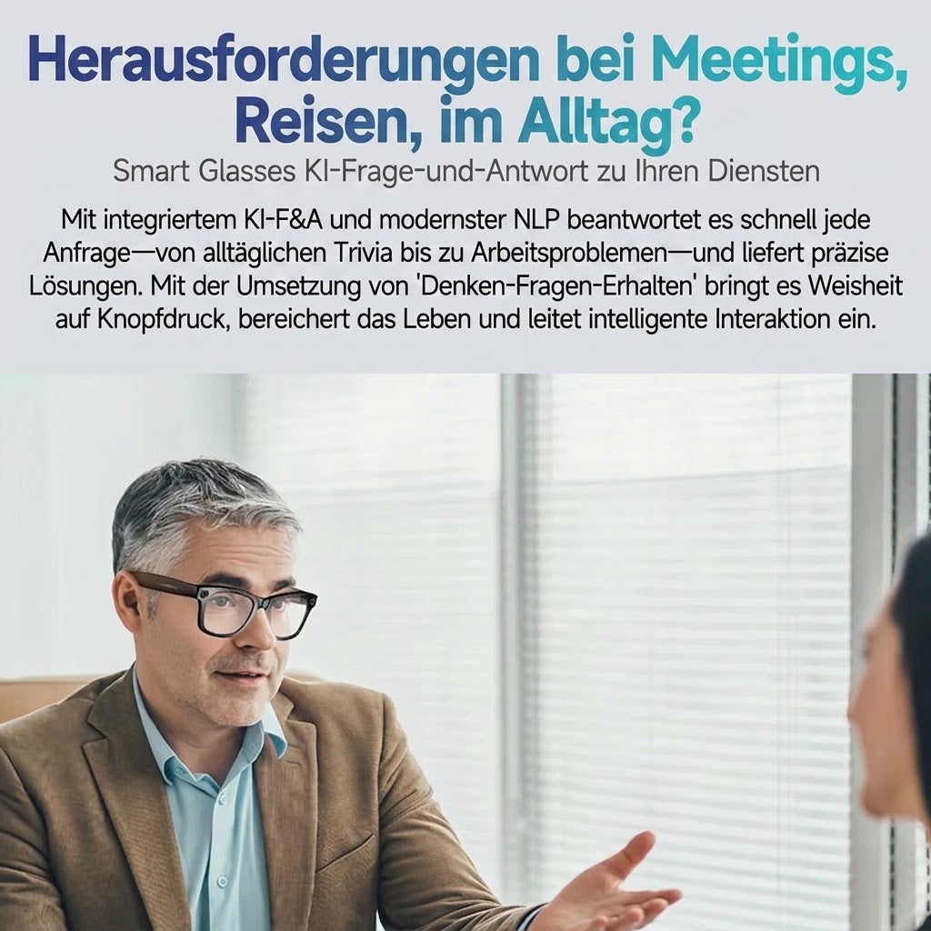 EdsaRolt KI-Smart-Brille mit ChatGPT & Kamera