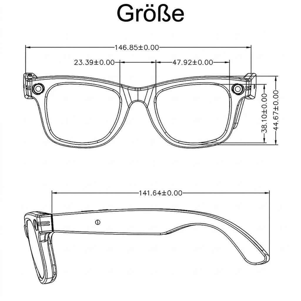 EdsaRolt KI-Smart-Brille mit ChatGPT & Kamera