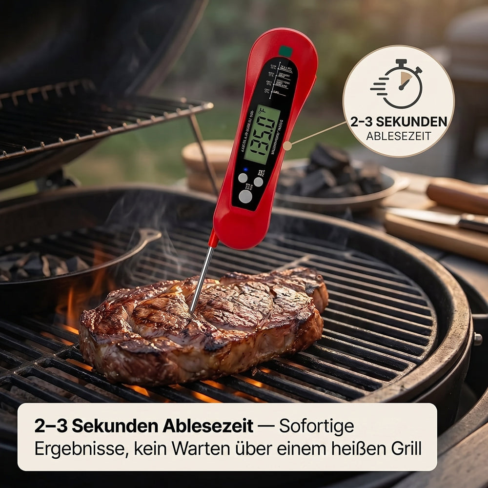FodiVist Digitales Fleischthermometer & Grillthermometer