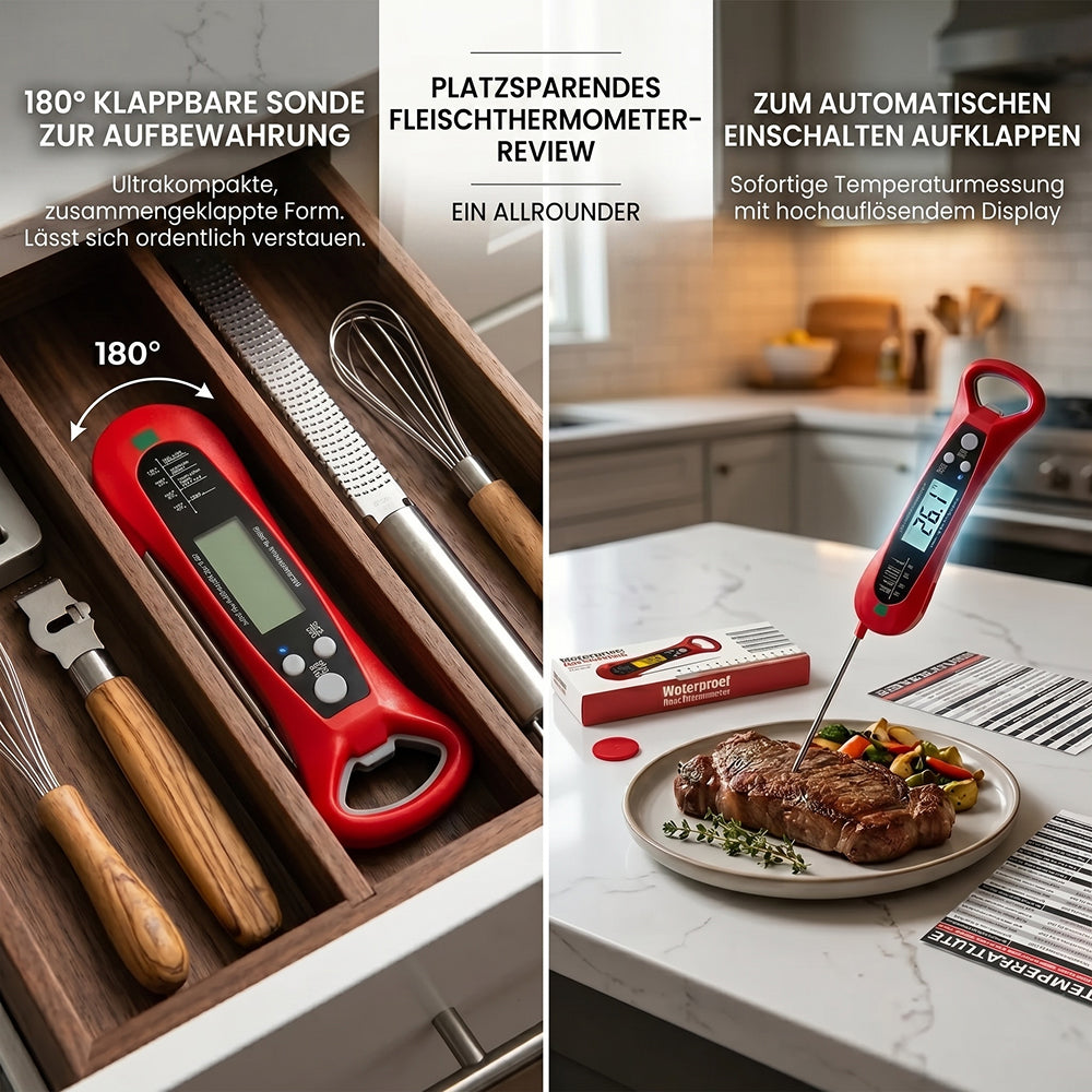FodiVist Digitales Fleischthermometer & Grillthermometer