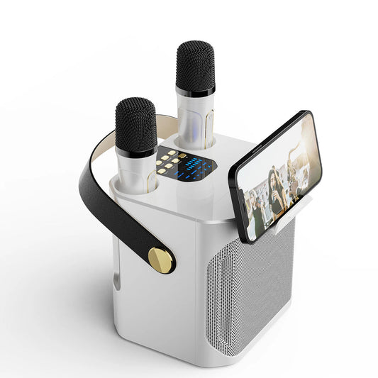 Karaoke-Maschine Tragbarer Bluetooth Lautsprecher mit Mikrofon