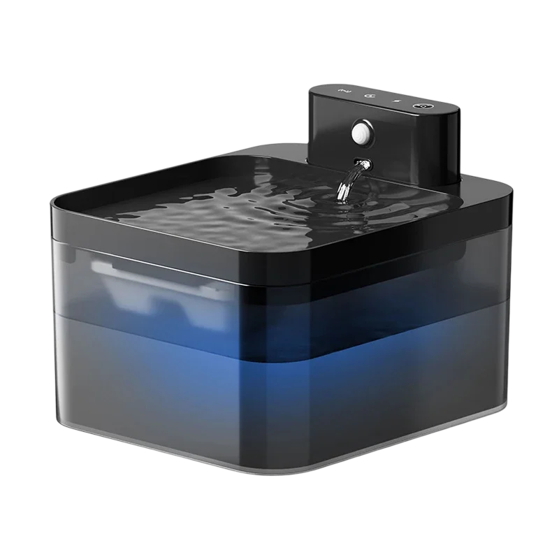FotivCat Kabelloser Katzenbrunnen 2,2 l, Bewegungssensor, wiederaufladbar (2600 mAh), flüsterleise