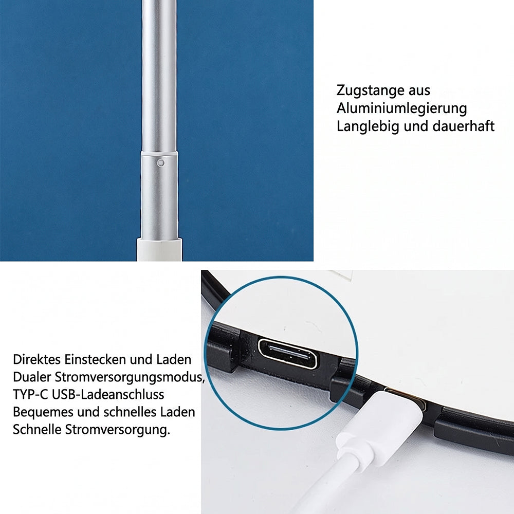 FrisSäule Teleskop-Standventilator mit Akku & Fernbedienung