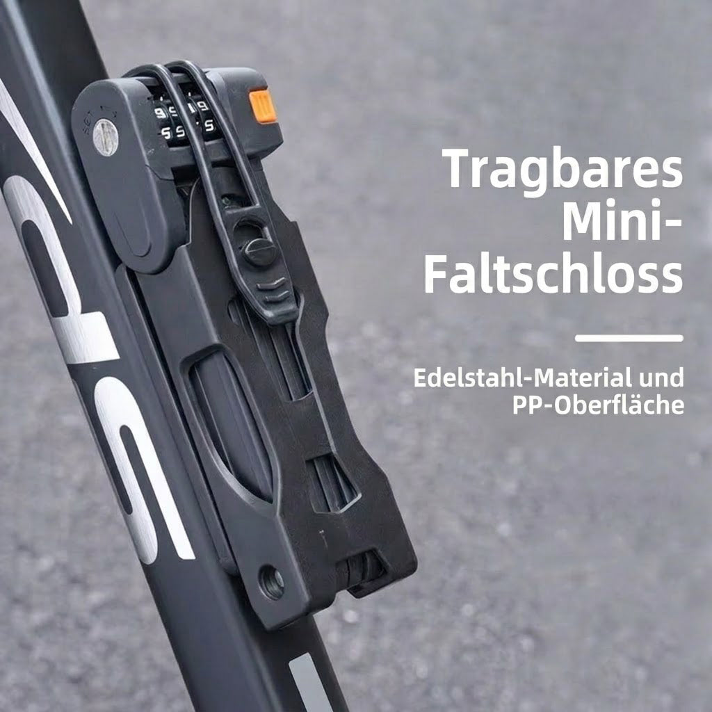 GripinLock Sicheres Faltschloss für Fahrräder