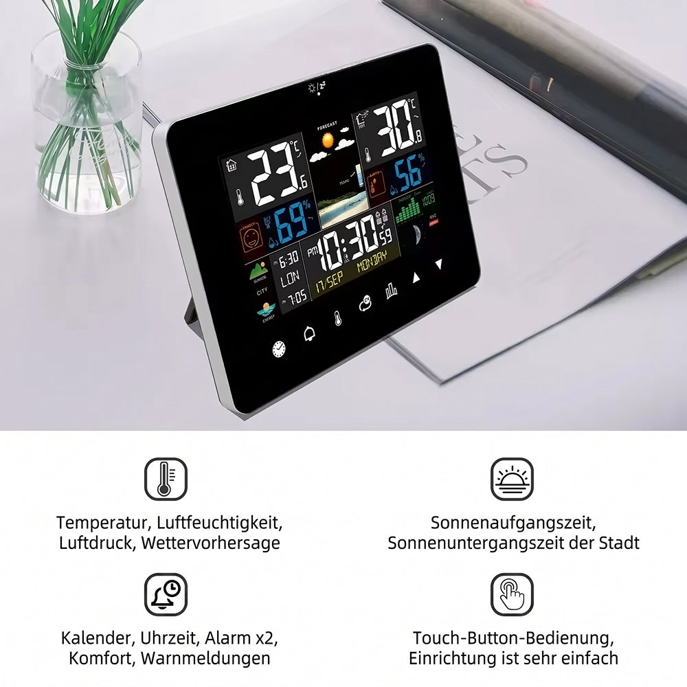 HixThemix Außenthermometer mit Touchscreen & Funksensor