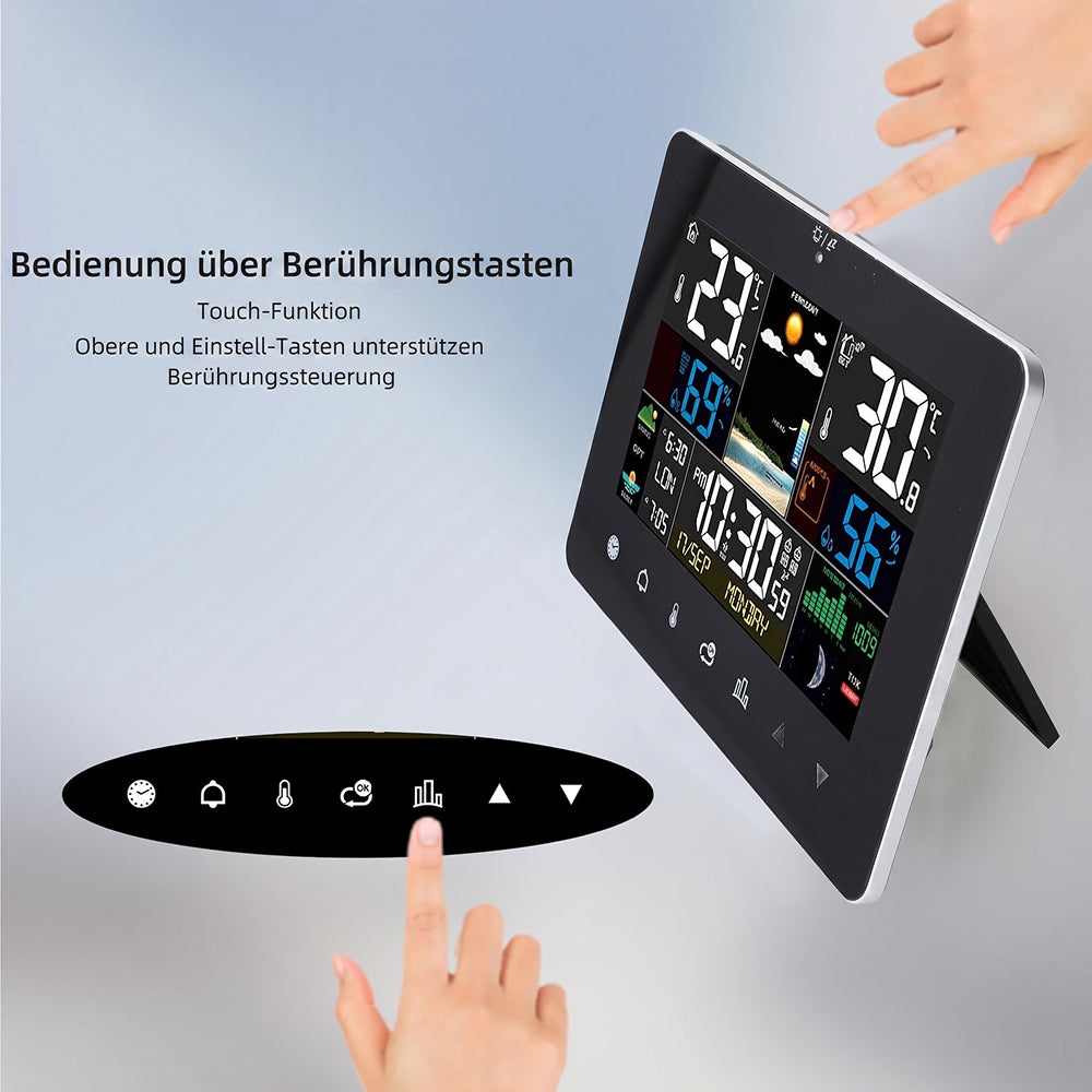 HixThemix Außenthermometer mit Touchscreen & Funksensor