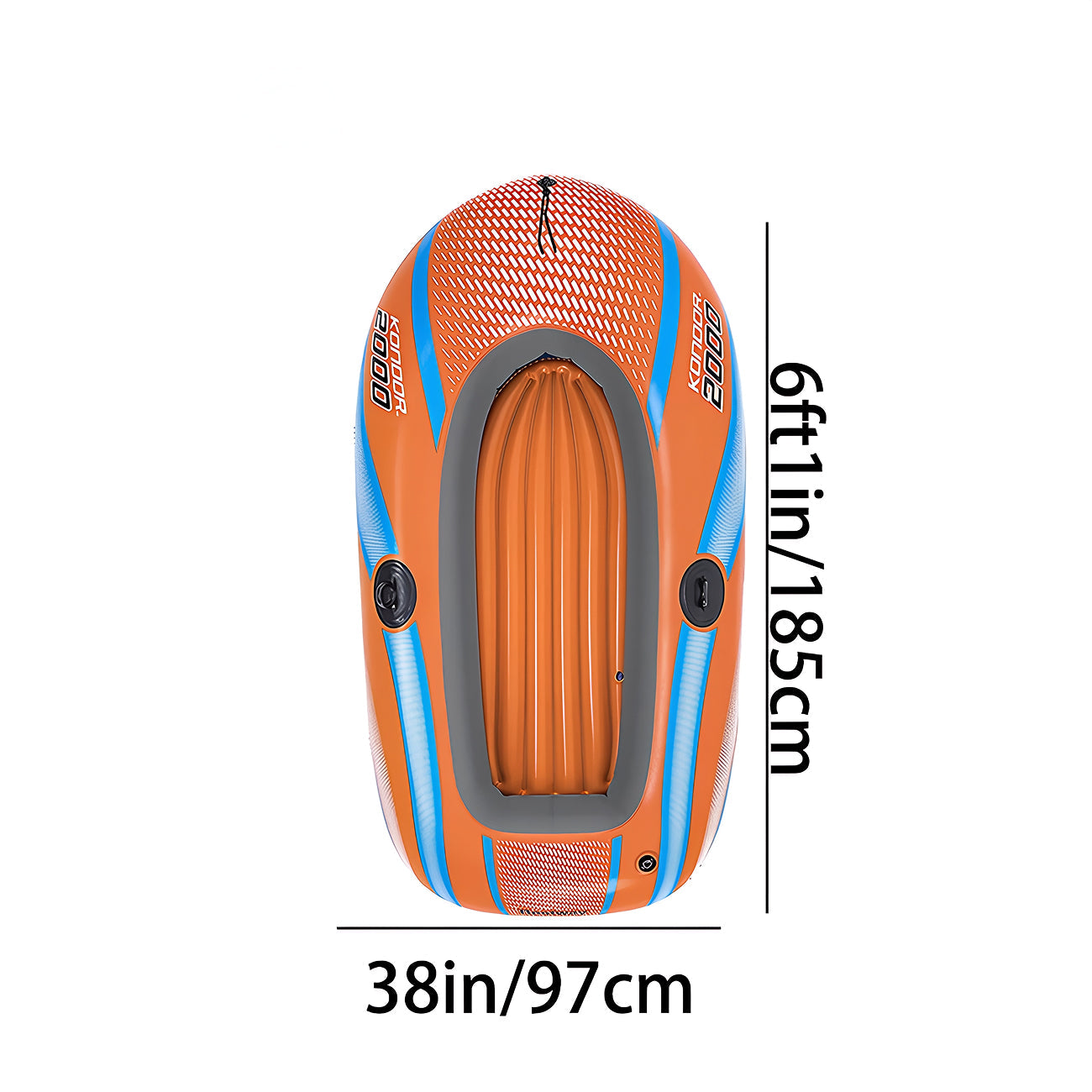 Aufblasbares Kajak - Robustes Paddelboot 2-Personen Set - Erwachsene Outdoor