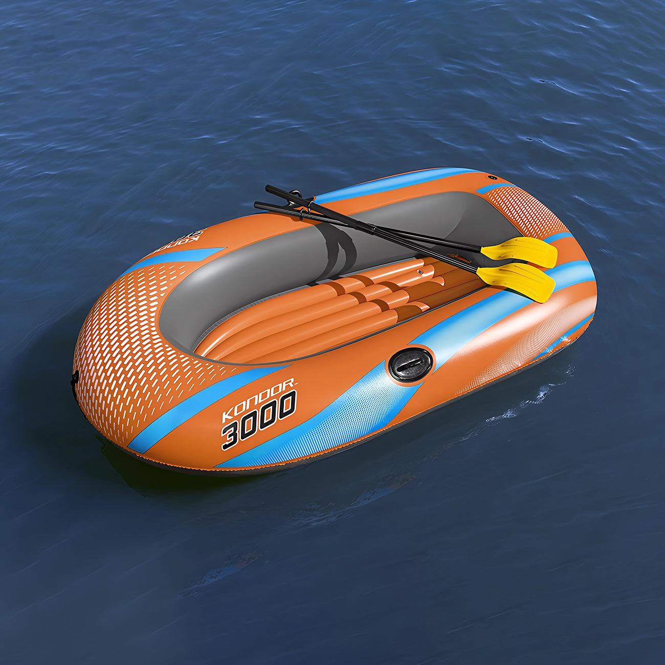 Aufblasbares Kajak - Robustes Paddelboot 2-Personen Set - Erwachsene Outdoor