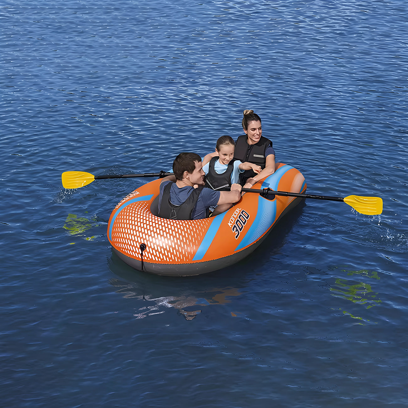 Aufblasbares Kajak - Robustes Paddelboot 2-Personen Set - Erwachsene Outdoor