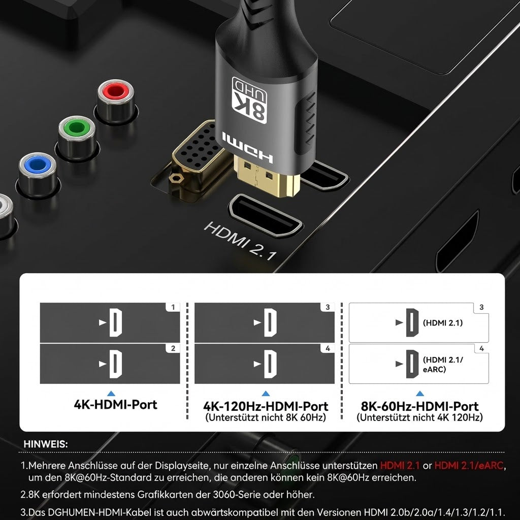 Klabrücke Ultra High Speed HDMI Kabel 8K HDMI 2.1