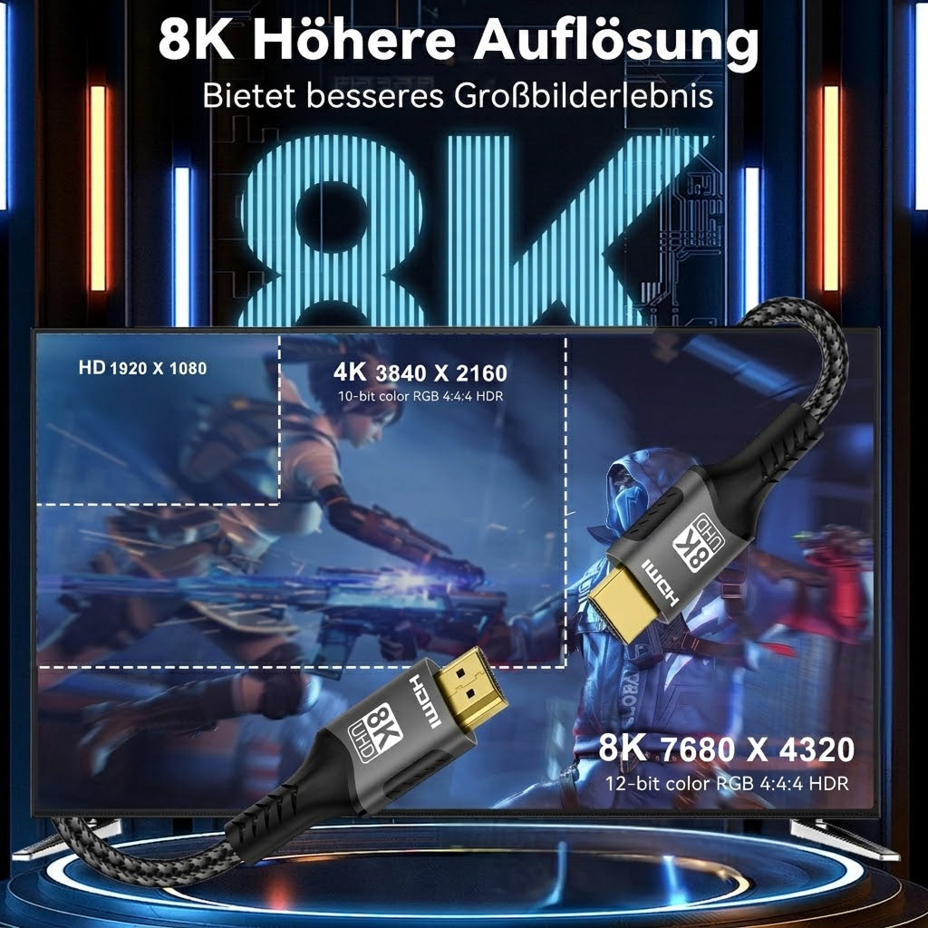 Klabrücke Ultra High Speed HDMI Kabel 8K HDMI 2.1