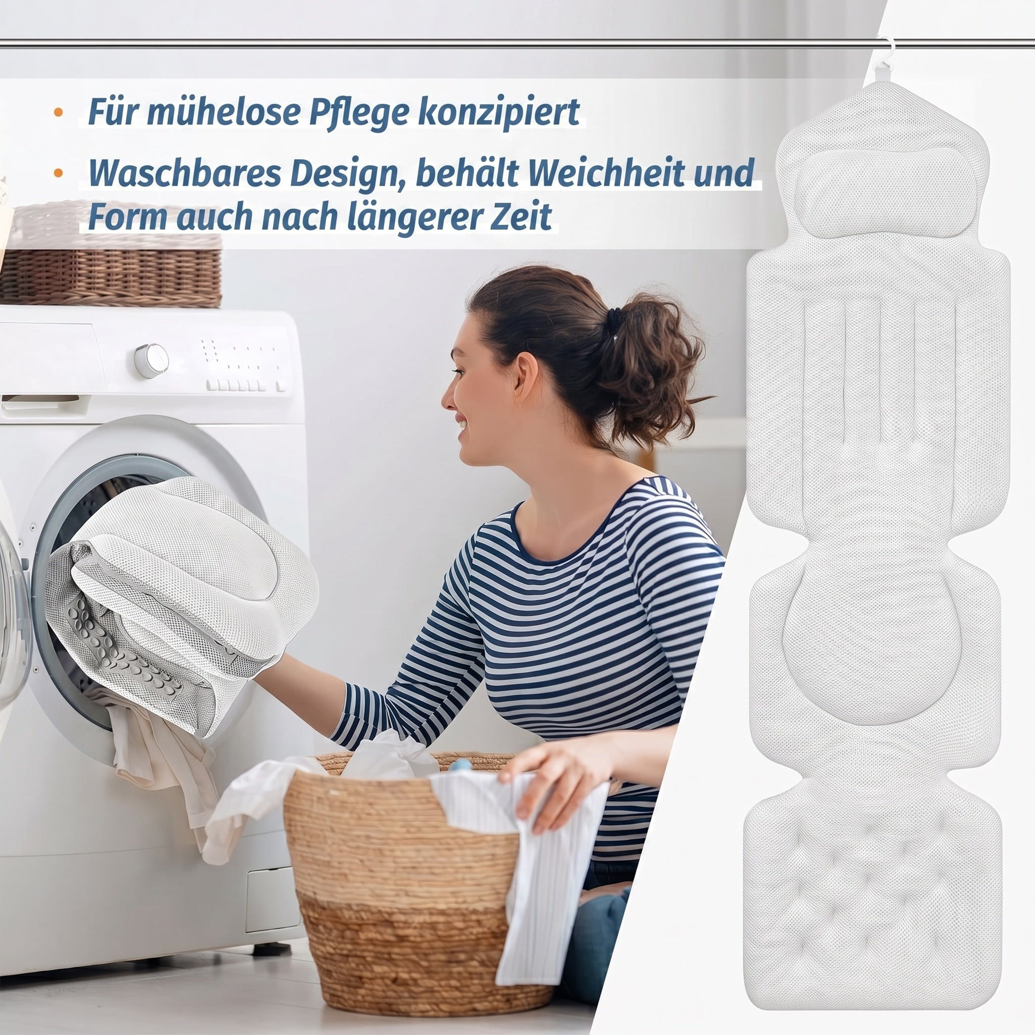 LimiJaxi Ergonomisches Badewannenkissen für Maximalen Komfort