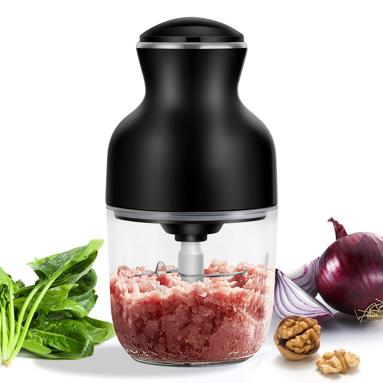 Fleischwolf Elektrisch Profi - Edelstahl 2000W 3 Lochscheiben - Küche Gastronomie
