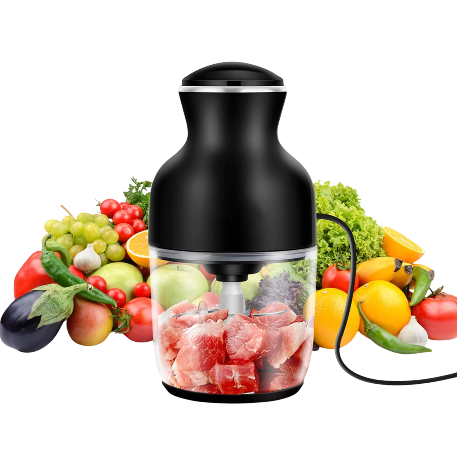 Fleischwolf Elektrisch Profi - Edelstahl 2000W 3 Lochscheiben - Küche Gastronomie