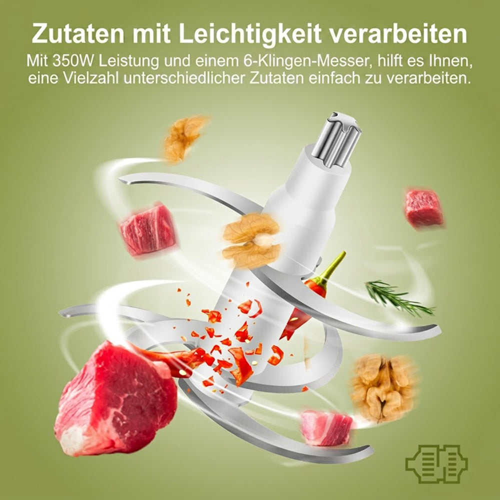 Fleischwolf Elektrisch Profi - Edelstahl 2000W 3 Lochscheiben - Küche Gastronomie