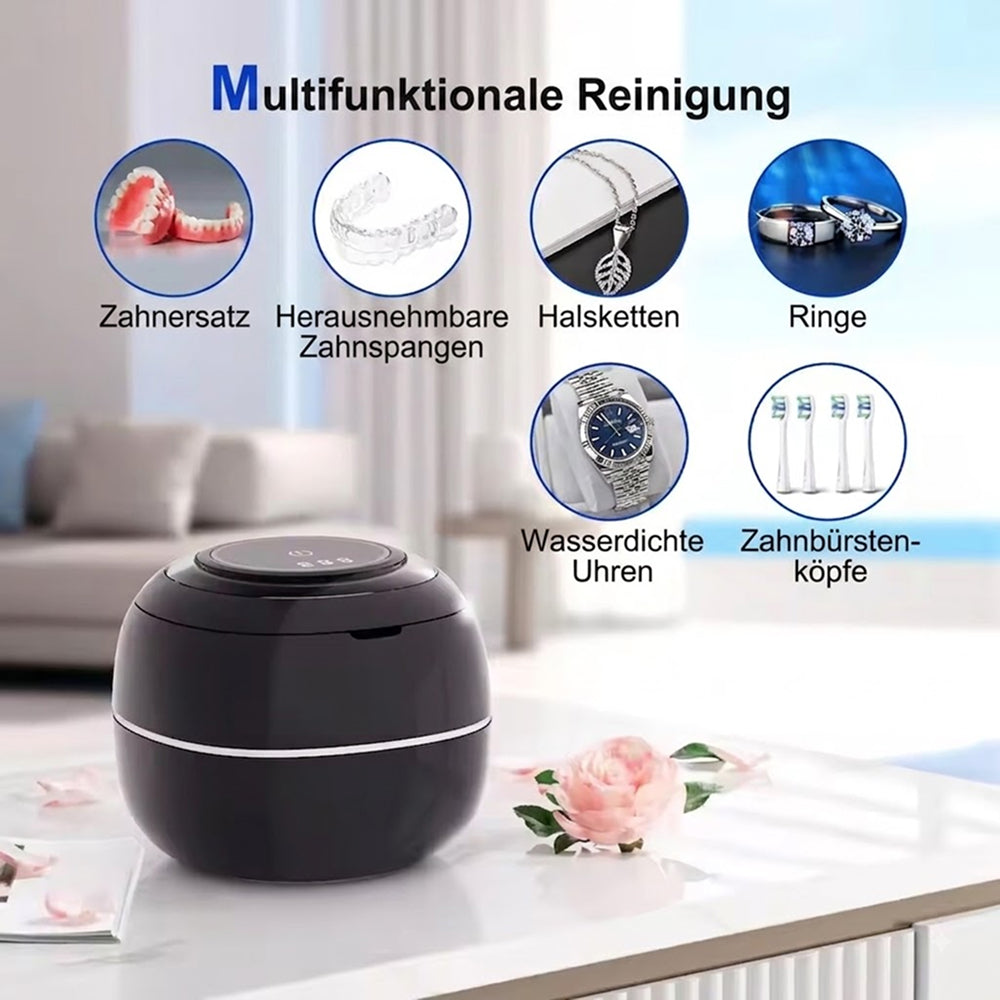 Ultraschallreiniger Hochfrequenz-Reinigung 600ml Edelstahl Brille Schmuck Uhren