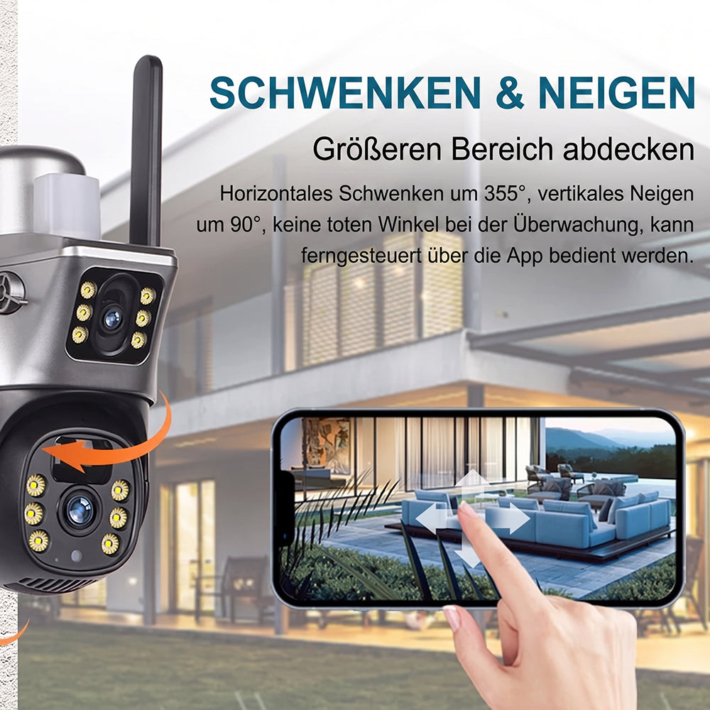 MoseCogn Solar Sicherheitskamera 4K Ultra HD