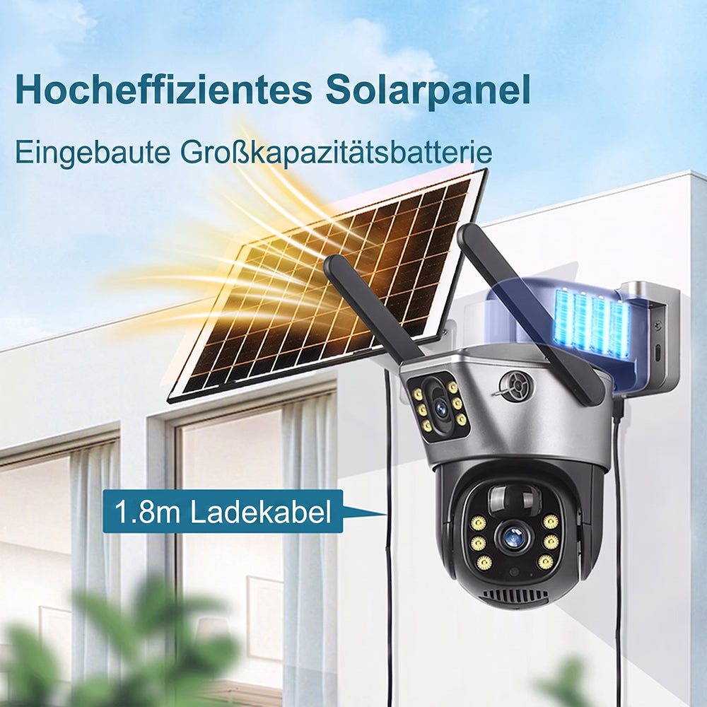 MoseCogn Solar Sicherheitskamera 4K Ultra HD