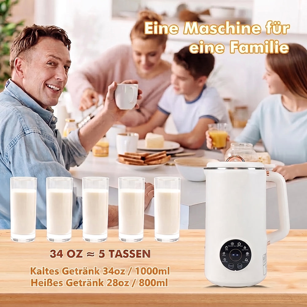 Pflanzenmilchmaschine Selbstreinigend 6 Programme - 1.5L Edelstahl - Veganer