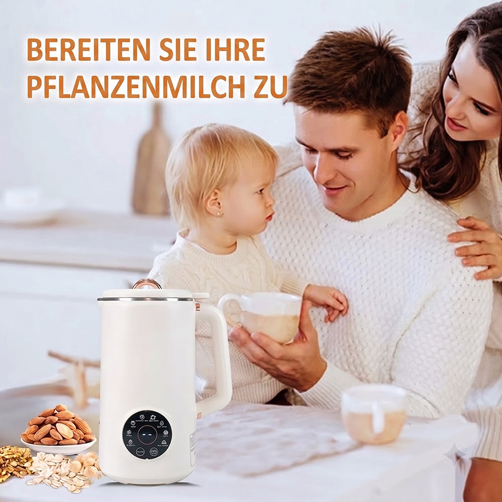 Pflanzenmilchmaschine Selbstreinigend 6 Programme - 1.5L Edelstahl - Veganer