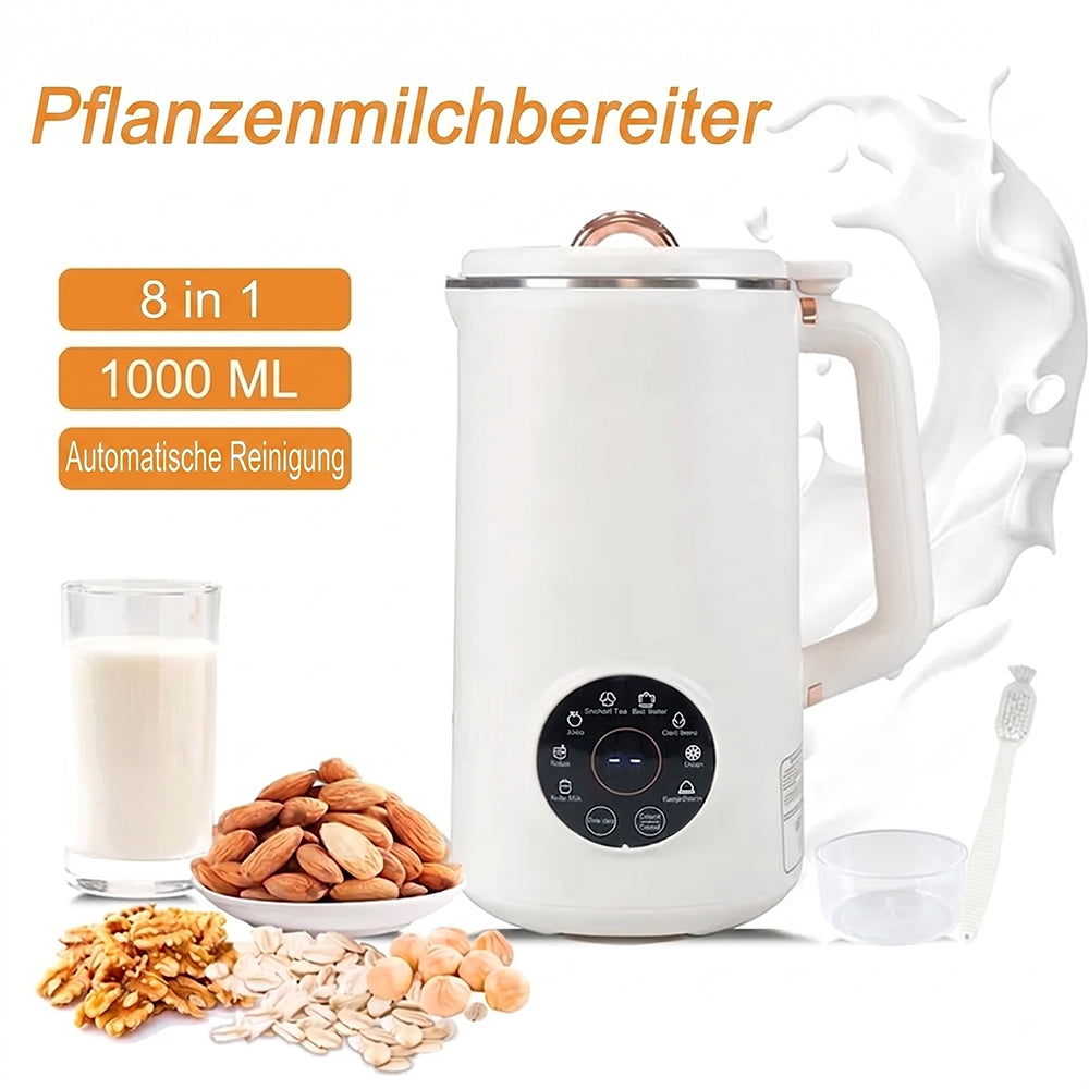 Pflanzenmilchmaschine Selbstreinigend 6 Programme - 1.5L Edelstahl - Veganer